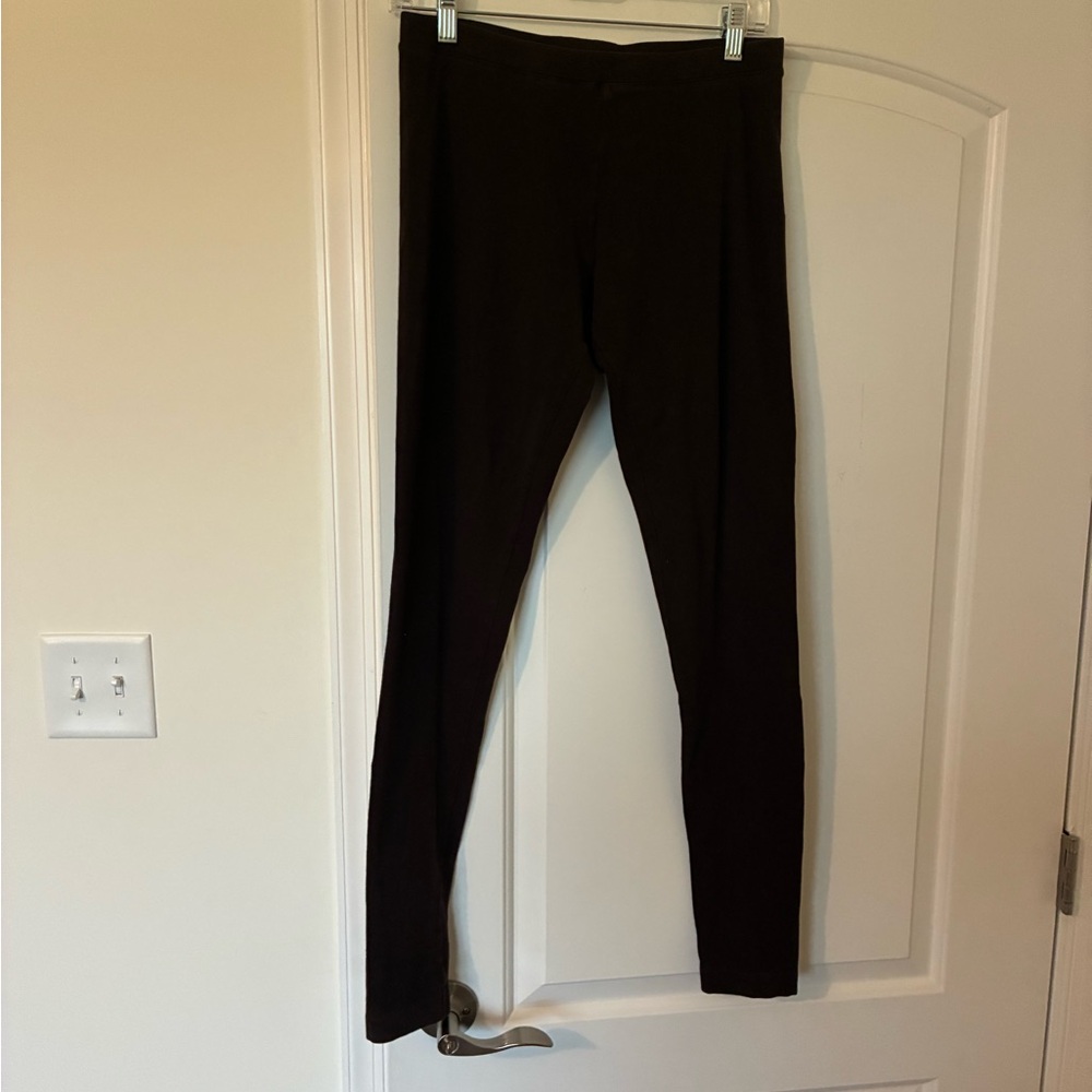 Women’s Brown Yoga Brand Cotton Leggings Size Medium